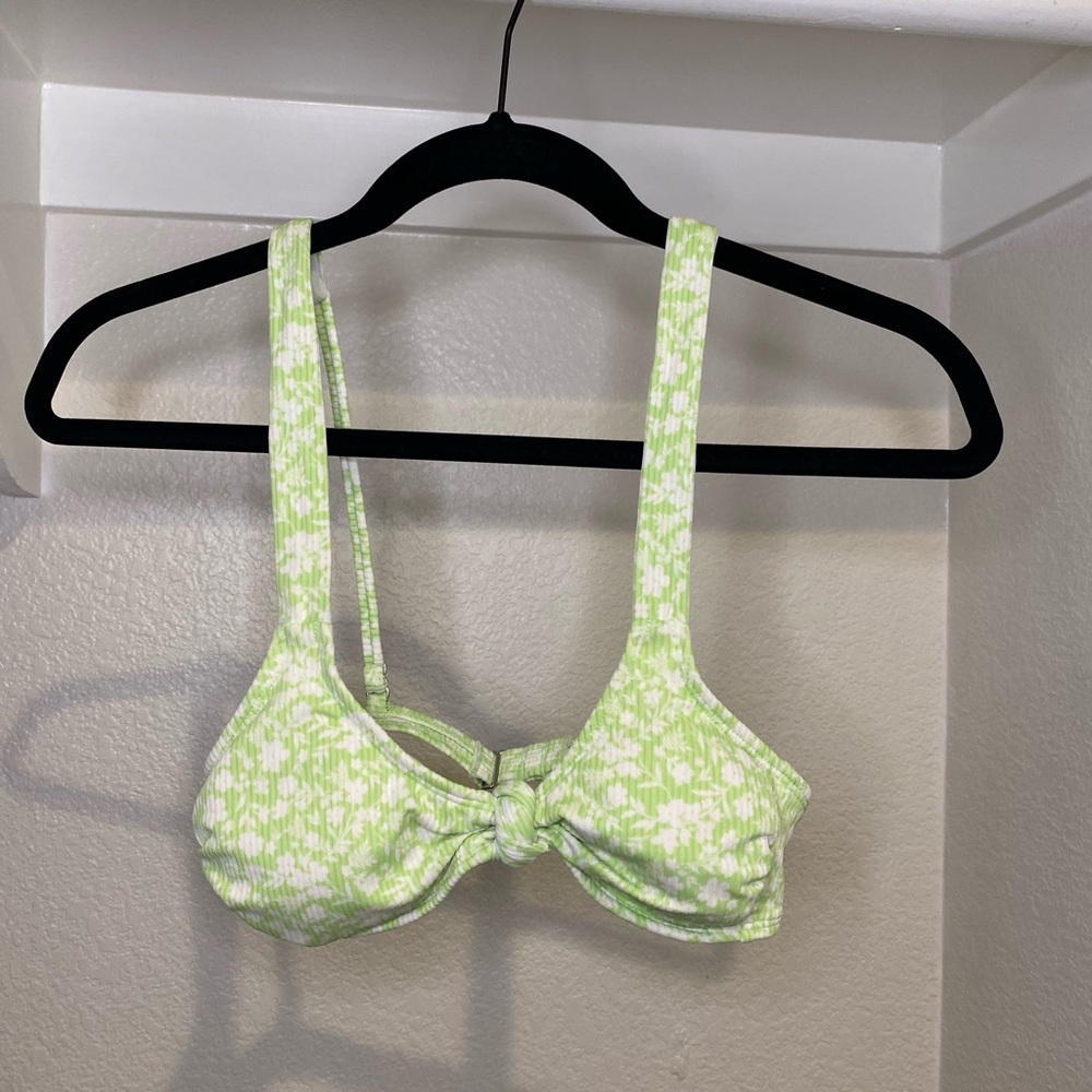Green Spotted Bikini Top